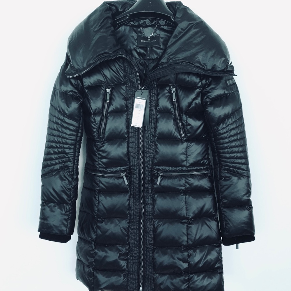 BCBG Puffy Down Winter Coat, Cuffs, 4 Pockets